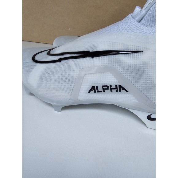 Size 10 Men\'s Nike Alpha Menace Elite 3 Football Cleats Pure Platinum CT6648-109 main image 13